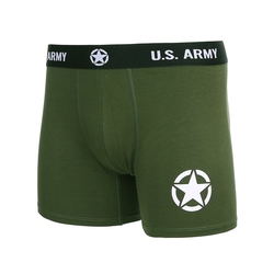 Trenýrky Boxer US Army ZELENÉ velikost S