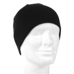 Čepice BEANIE pletená POLYACRYL ČERNÁ