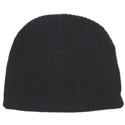 Čepice BEANIE pletená Rip extra krátká ČERNÁ