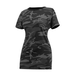 Triko dámské prodloužené BLACK CAMO velikost L