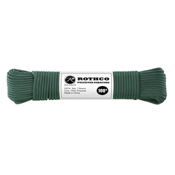 Šňůra PARACORD polyester 550LB 30m 4mm TMAVĚ ZELENÁ