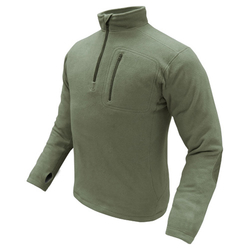 Mikina CONDOR 1/4 ZIP FLEECE ZELENÁ velikost M