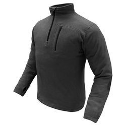 Mikina CONDOR 1/4 ZIP FLEECE ČERNÁ velikost XXL