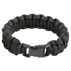 Náramek SURVIVAL PARACORD ČERNÝ velikost 9