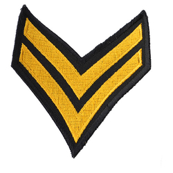 Nášivka US hodnost CORPORAL - ZLATÁ