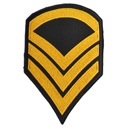 Nášivka US hodnost STAFF SERGEANT - ZLATÁ