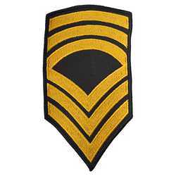 Nášivka US hodnost MASTER SERGEANT - ZLATÁ