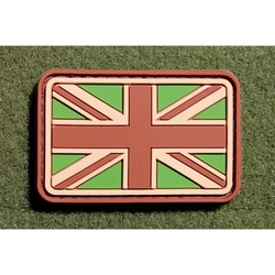 Nášivka vlajka velká BRITÁNIE velcro plast MULTICAM