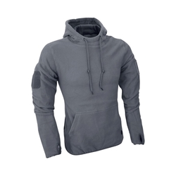 Mikina klokanka s kapucí FLEECE Titanium ŠEDÁ velikost 3XL