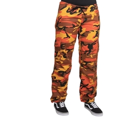 Kalhoty dámské PARATROOPER ORANGE CAMO velikost L