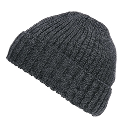 Čepice pletená EXTREME BEANIE se zateplením ŠEDÁ