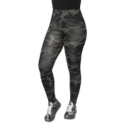 Legíny maskáčové BLACK CAMO velikost XL