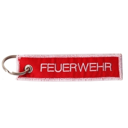 Klíčenka "FEUERWEHR" ČERVENÁ/BÍLÁ