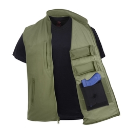 Vesta CONCEALED CARRY softshell ZELENÁ velikost XXL