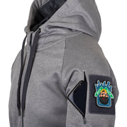 Mikina URBAN TACTICAL HOODIE ŠEDÁ MELANŽ